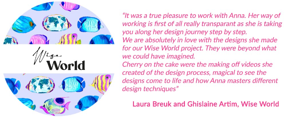 Surface Pattern Designer Australia | bright colourful abstract patterns | Girl and the Deep Blue Sea