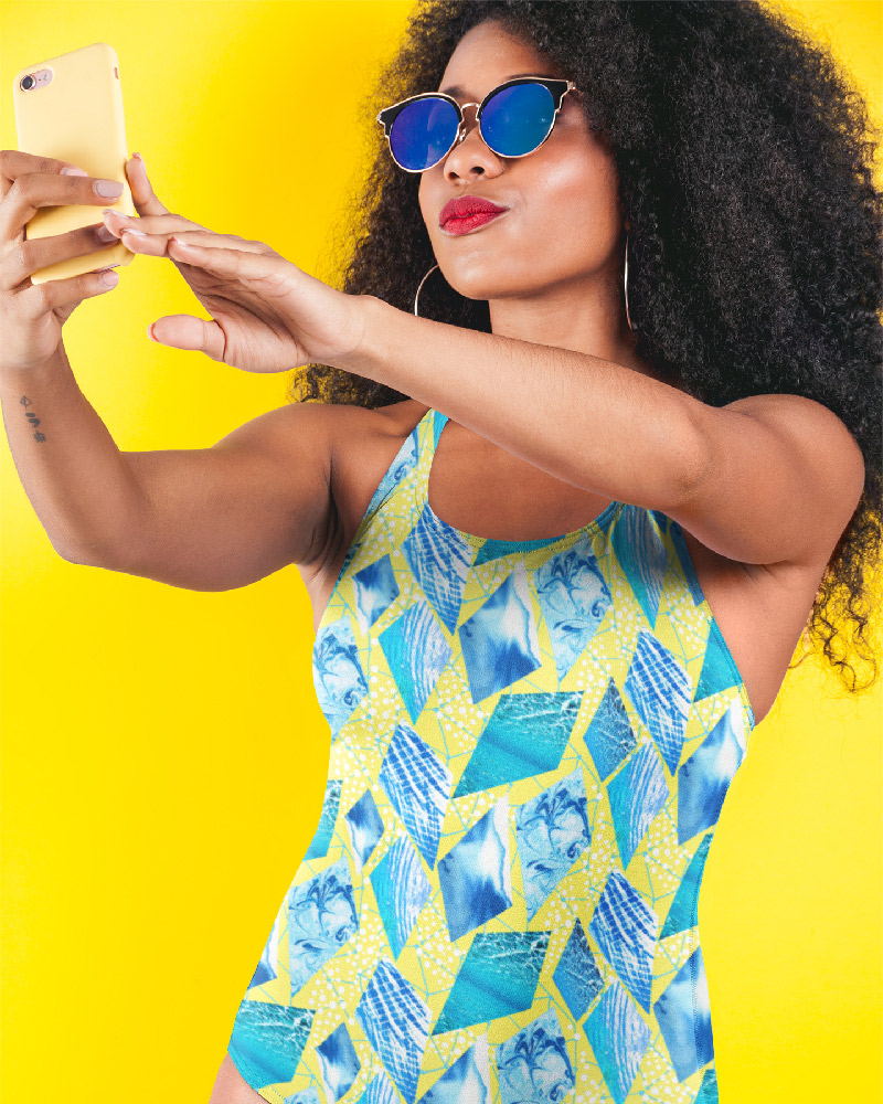 Surface Pattern Designer Australia | bright colourful abstract patterns | Girl and the Deep Blue Sea